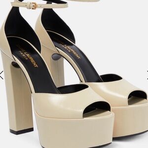 Yves Saint Laurent Two-Tone Platform Heels